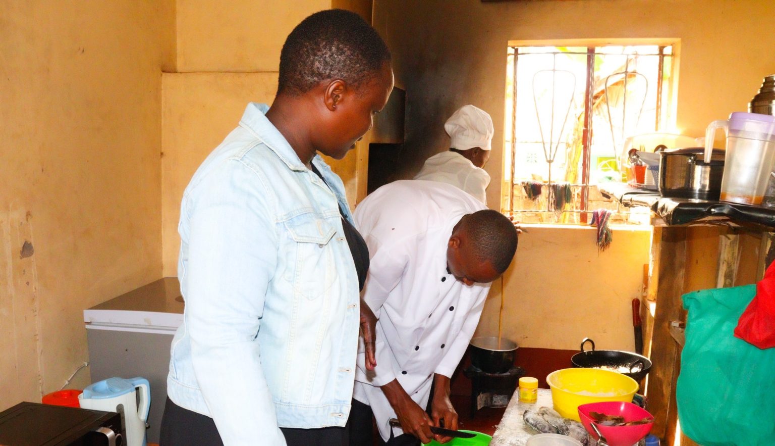 Fish preparation in a hotel